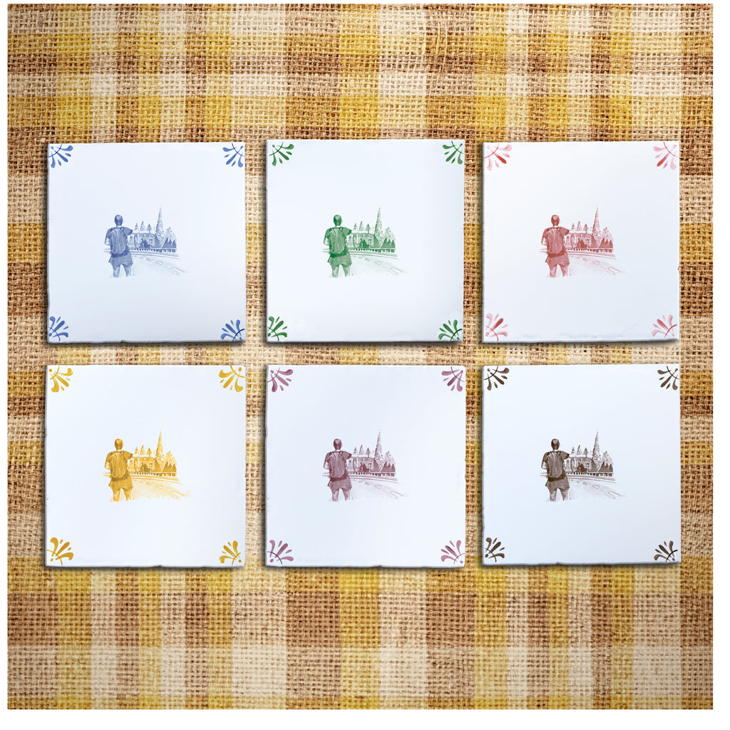 Hitch Hiker Delft Tile