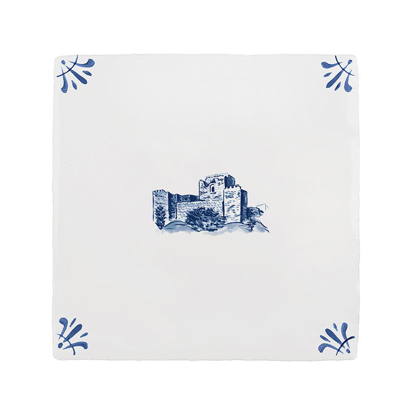 Sidon’s Sea Castle Delft Tile