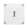 Alphabet I Delft Tile