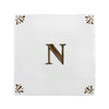 Alphabet N Delft Tile