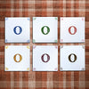 Alphabet O Delft Tile