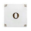 Alphabet O Delft Tile