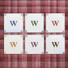 Alphabet W Delft Tile