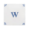 Alphabet W Delft Tile