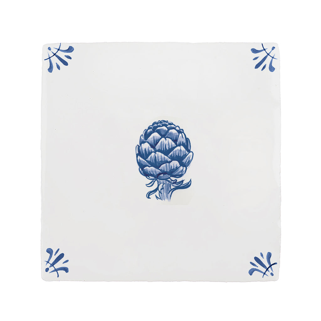 Artichoke Delft Tile