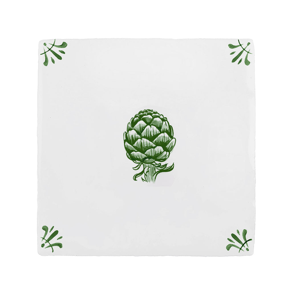 Artichoke Delft Tile
