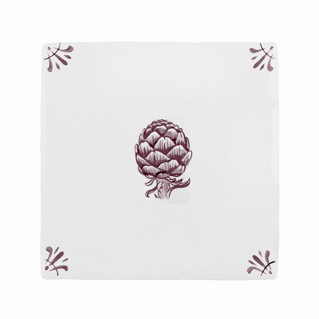 Artichoke Delft Tile