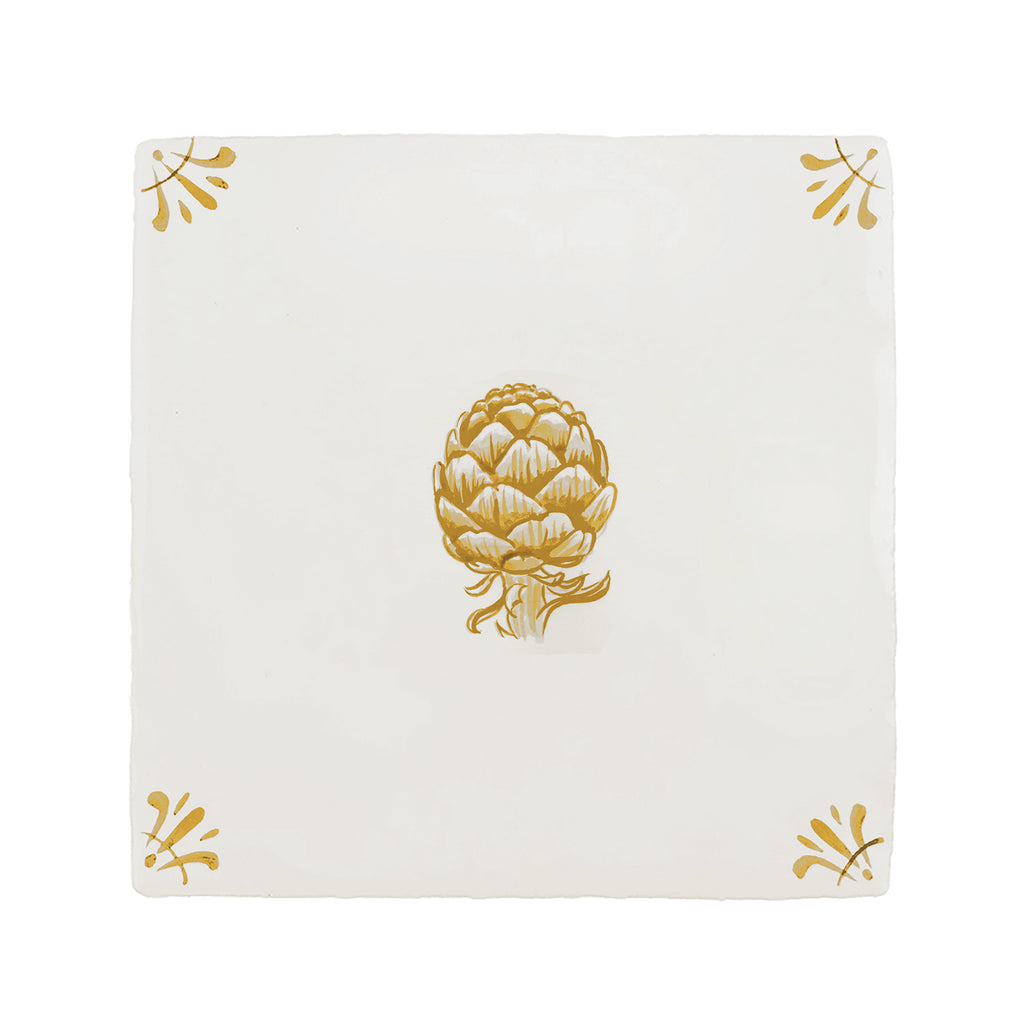 Artichoke Delft Tile
