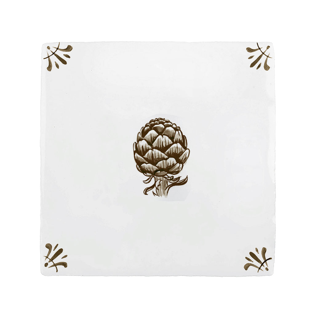 Artichoke Delft Tile