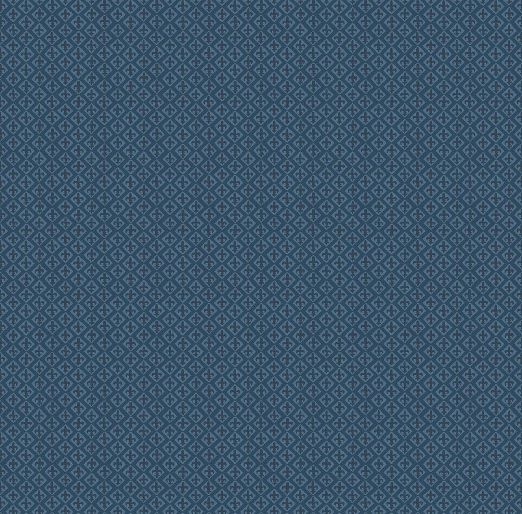 A close-up of a wallpaper pattern with a repeating small geometric pattern.