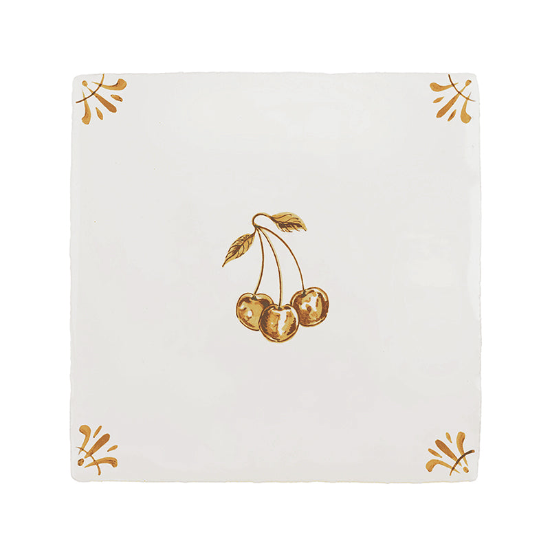 Cherries Delft Tile