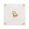 Chesterfield Chair Delft Tile