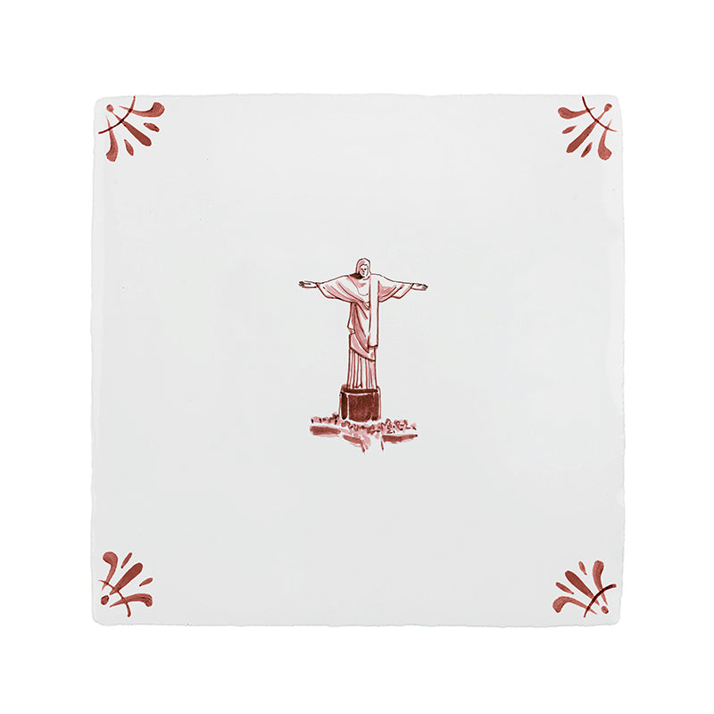 Christ the Redeemer Delft Tile
