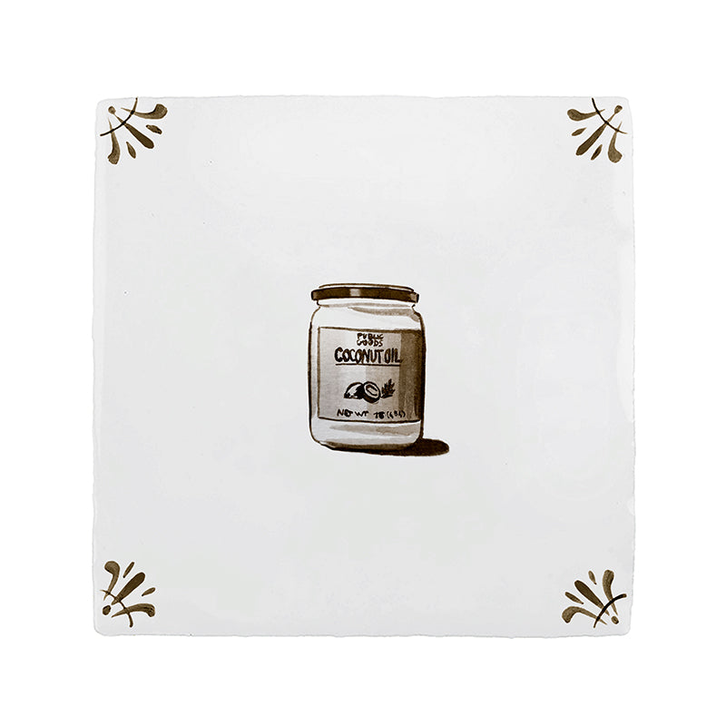 Coconut Oil Delft Tile