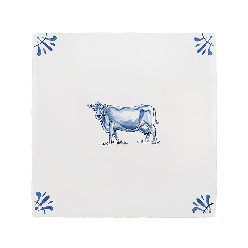 Cow Texture Tile Cow Delft Tile | House of Petra