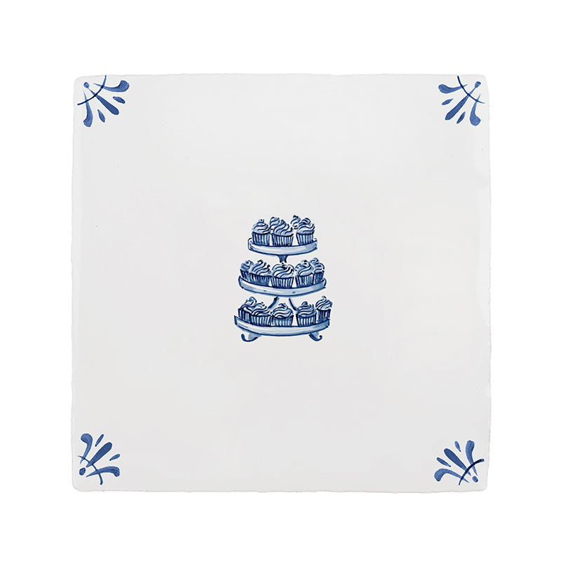 Cupcakes Delft Tile
