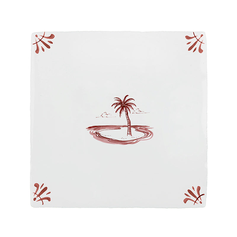 Desert Island Delft Tile