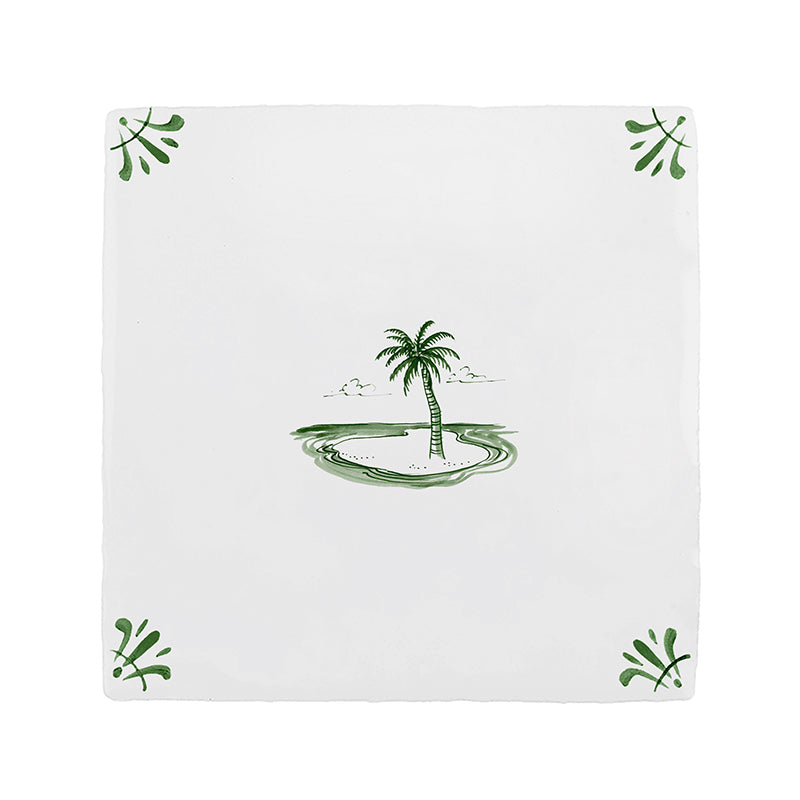 Desert Island Delft Tile