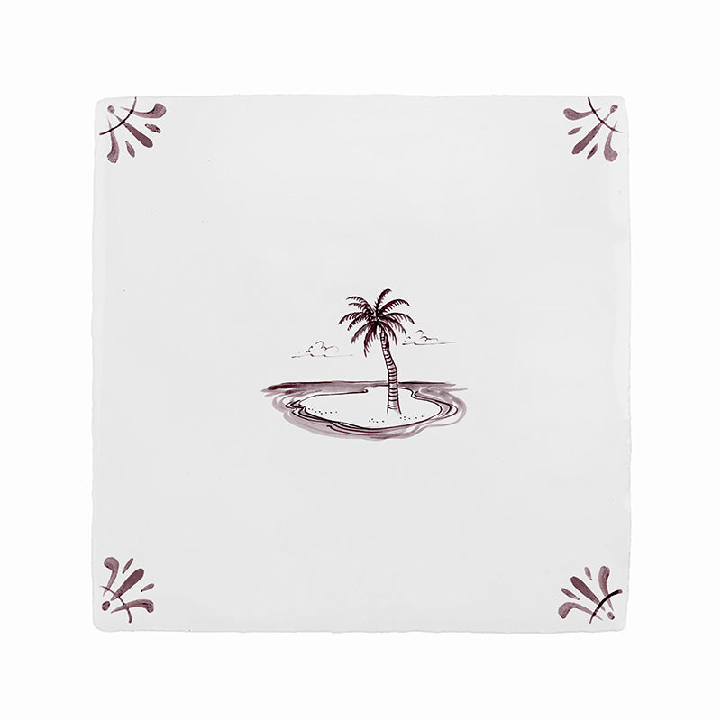 Desert Island Delft Tile