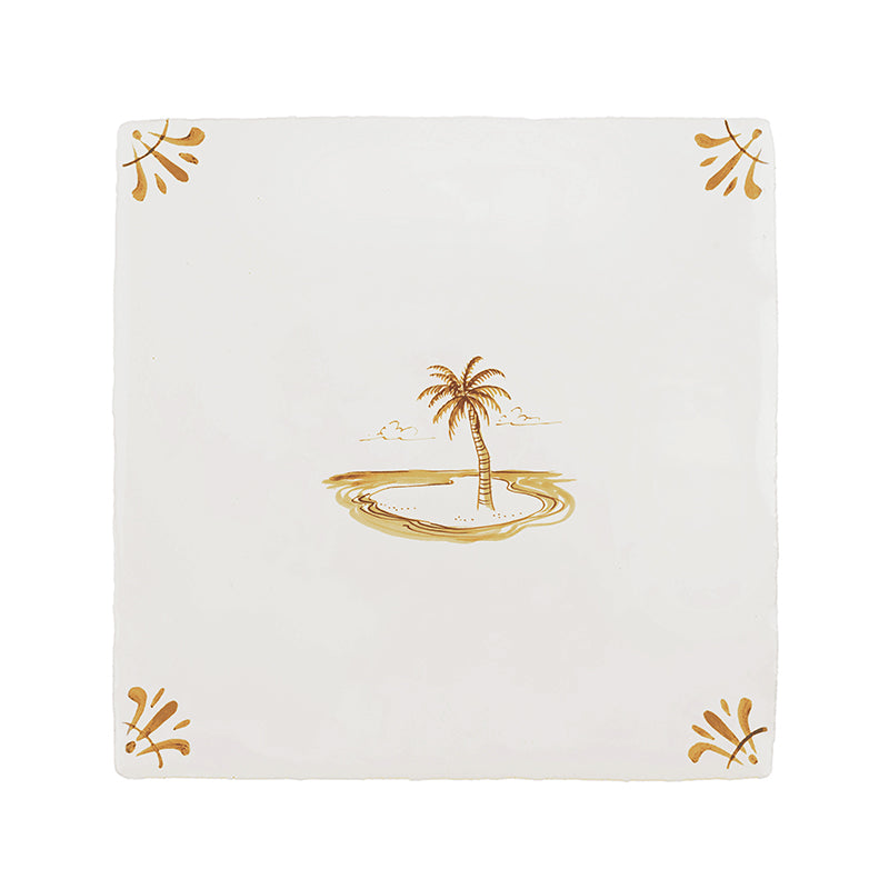 Desert Island Delft Tile