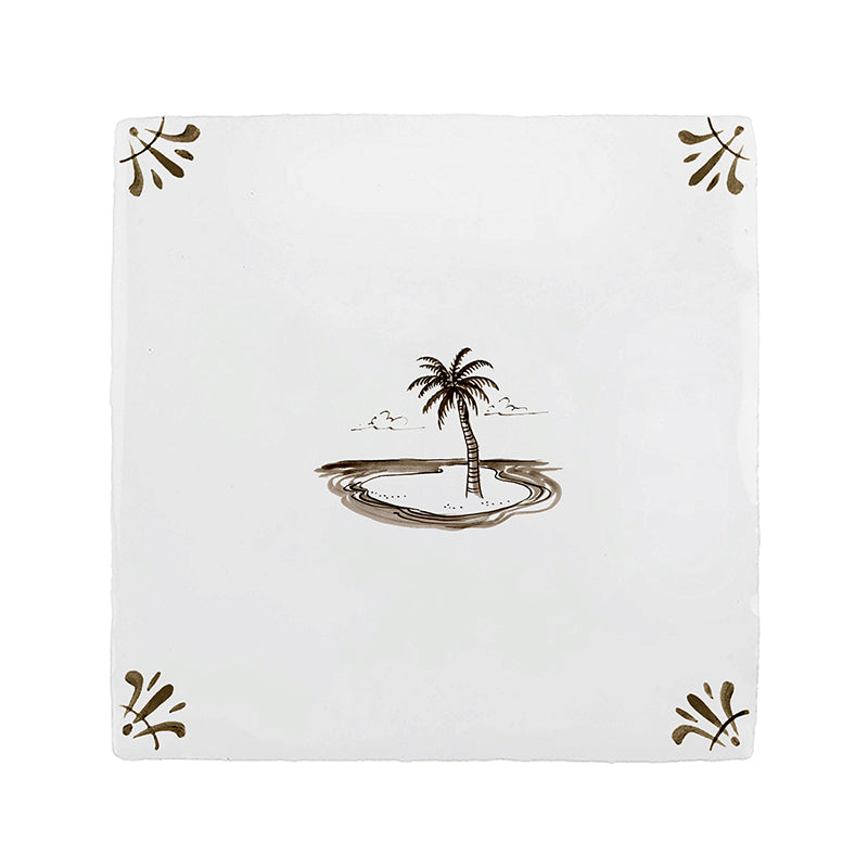 Desert Island Delft Tile