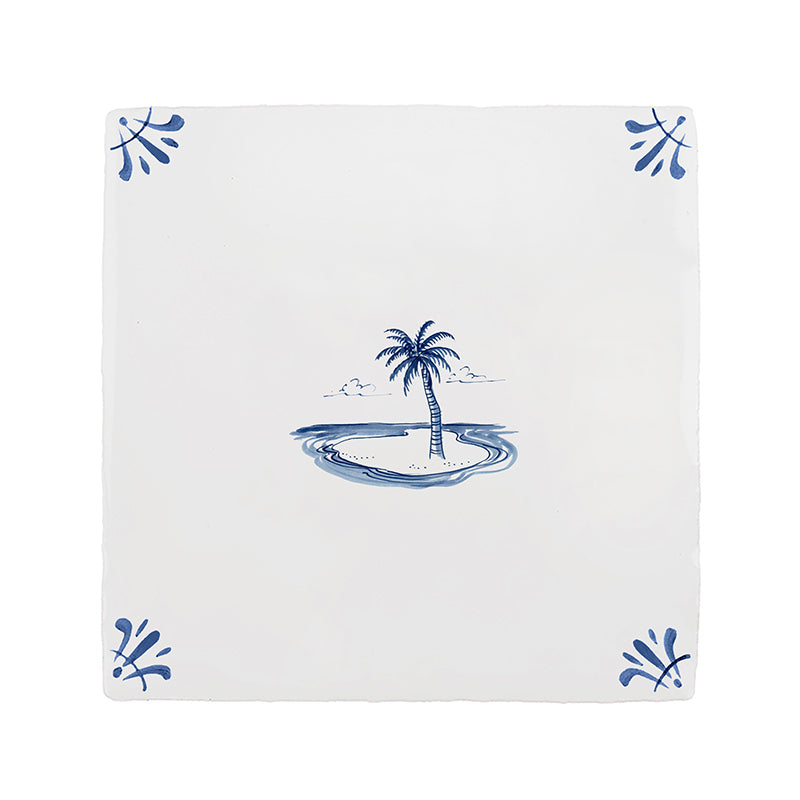 Desert Island Delft Tile
