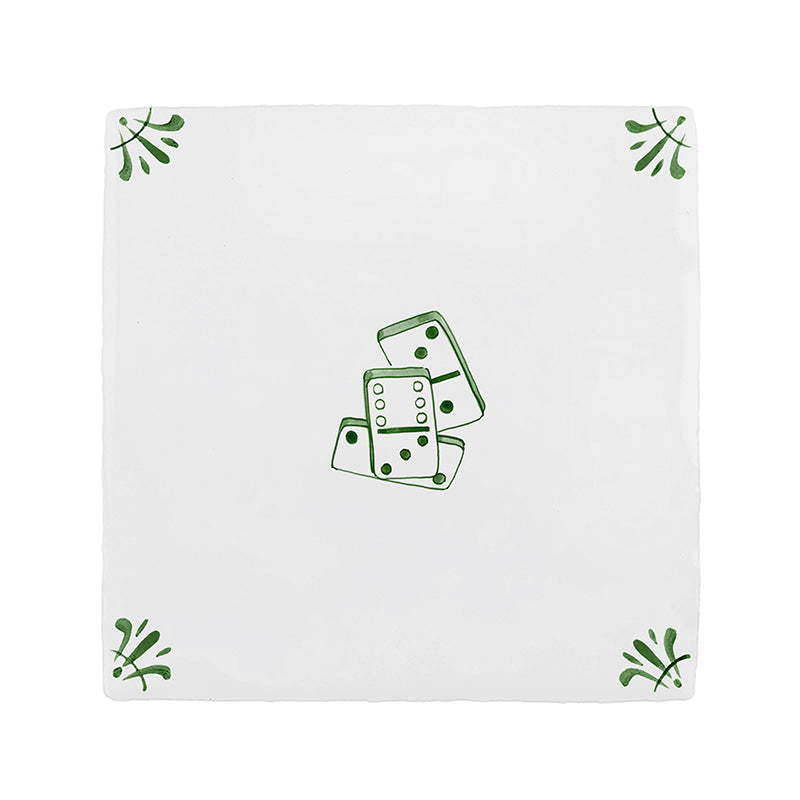 Dominoes Delft Tile