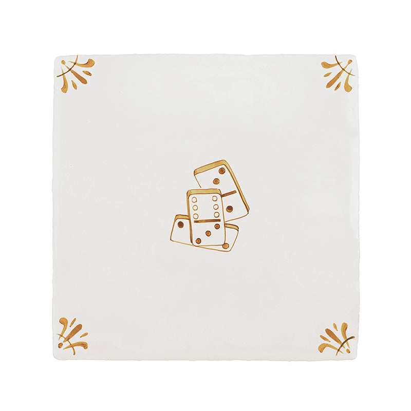 Dominoes Delft Tile
