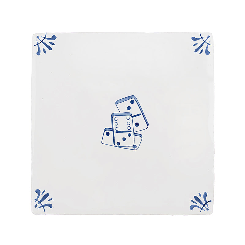 Dominoes Delft Tile