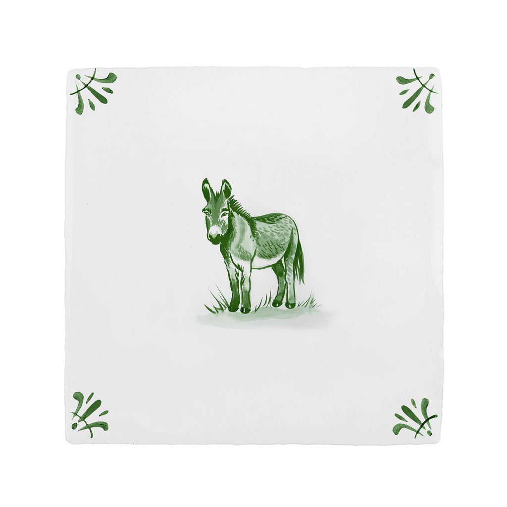 Donkey Delft Tile