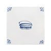 Dry Brush Delft Tile