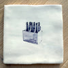 End of Line, 6 Pack Beers Delft Tile, Navy Blue