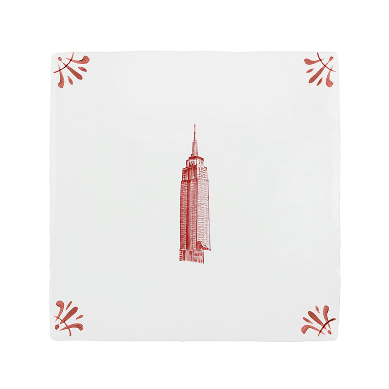 Empire State Building Delft Tile