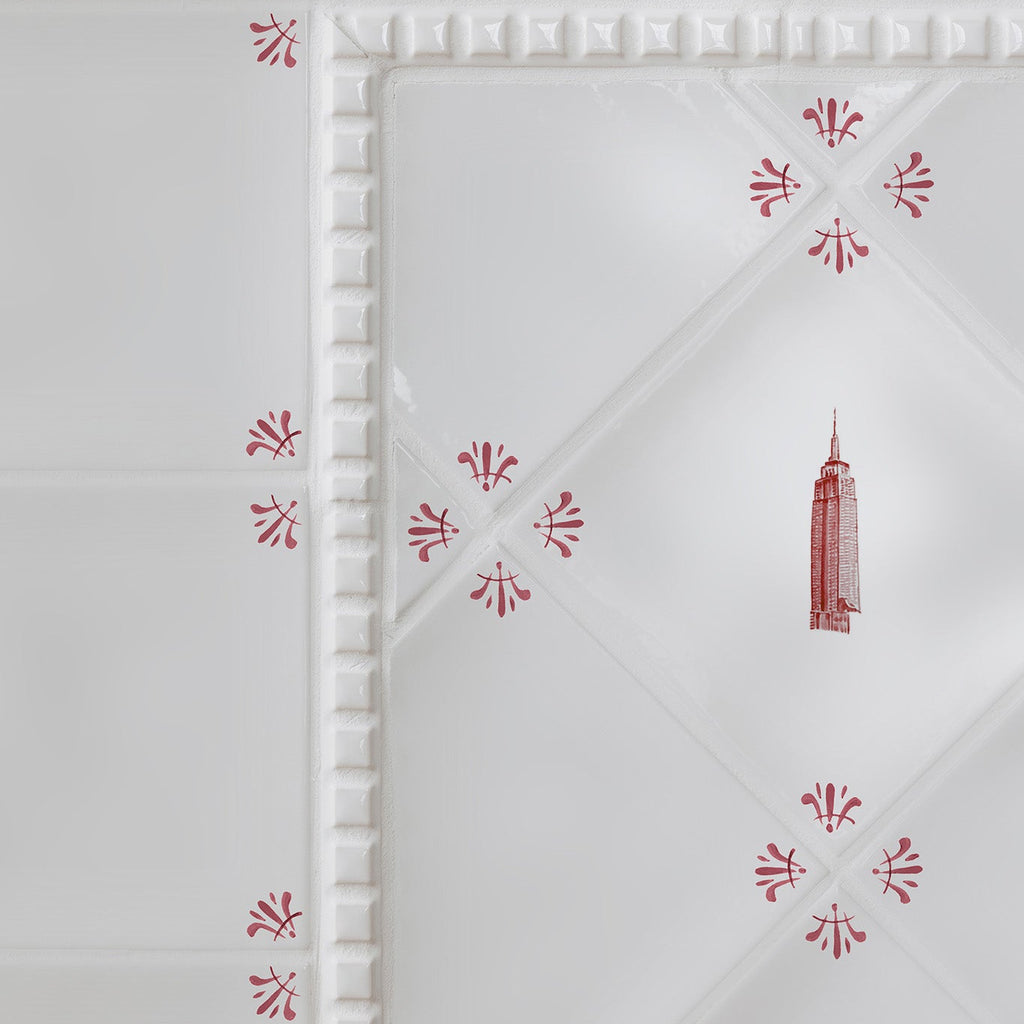 Empire State Building Delft Tile