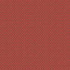 A close-up of a textured fabric or wallpaper pattern in a muted terracotta red with a repeating small geometric motif.