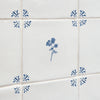 Forget Me Not Delft Tile