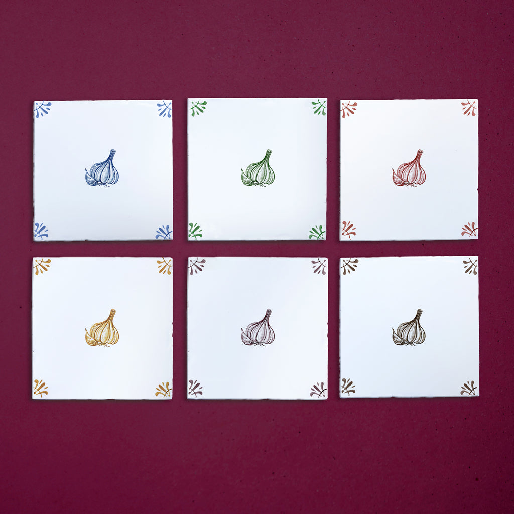 Garlic Delft Tile