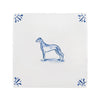Greyhound Delft Tile
