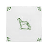 Greyhound Delft Tile