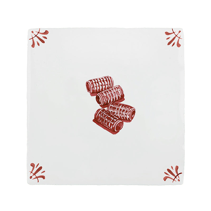 Hair Curlers Delft Tile