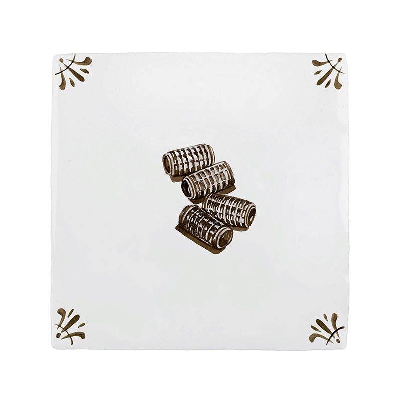 Hair Curlers Delft Tile