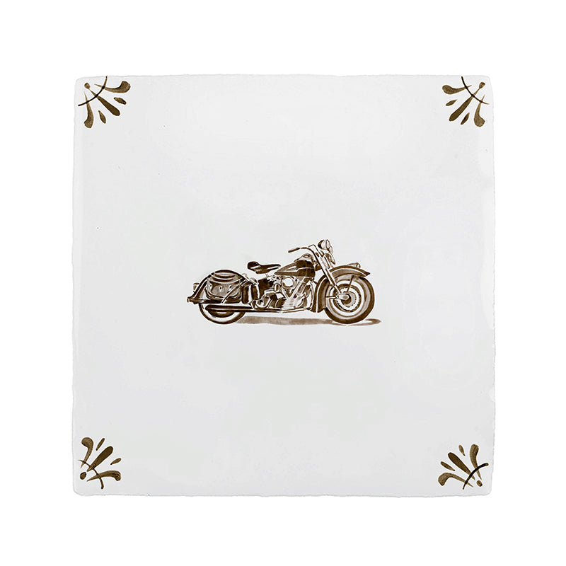 Harley Davidson Delft Tile