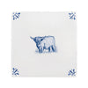 Highland Cow Delft Tile