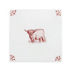Highland Cow Delft Tile