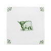 Highland Cow Delft Tile