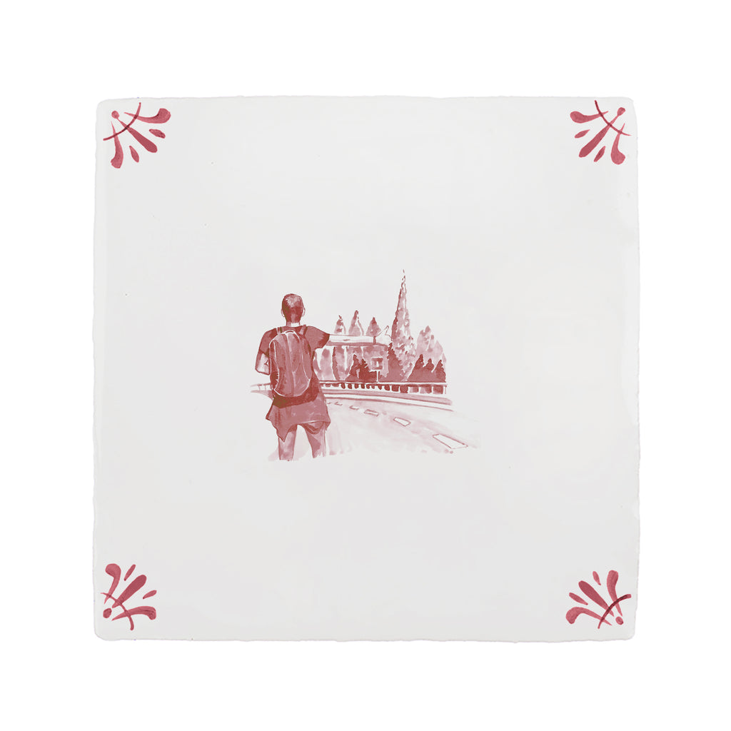 Hitch Hiker Delft Tile
