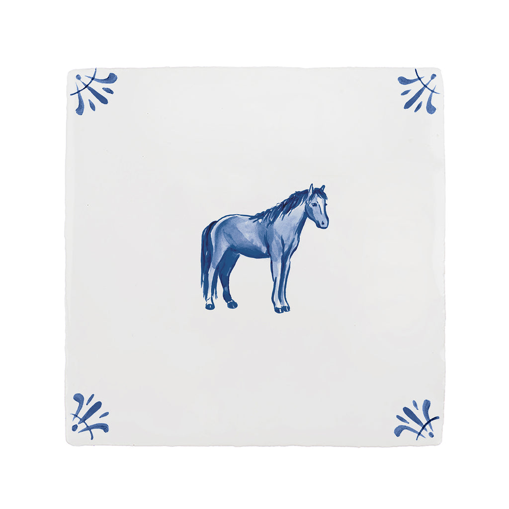 Horse Delft Tile