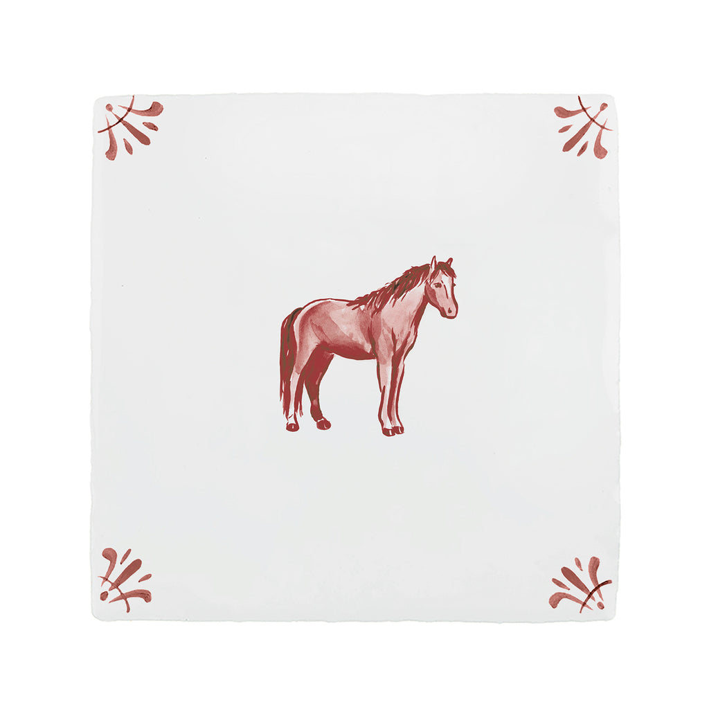 Horse Delft Tile