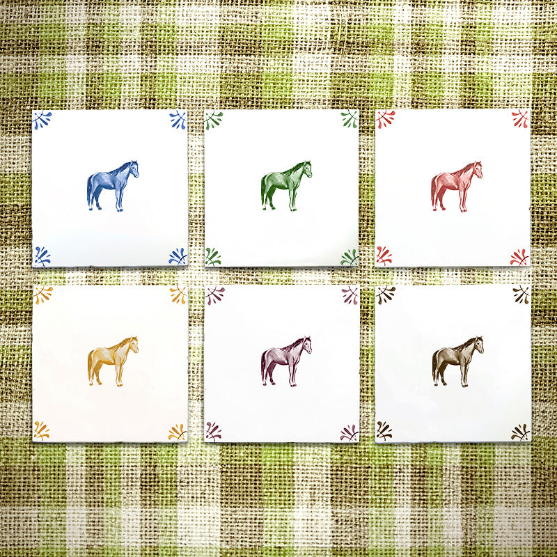 Horse Delft Tile