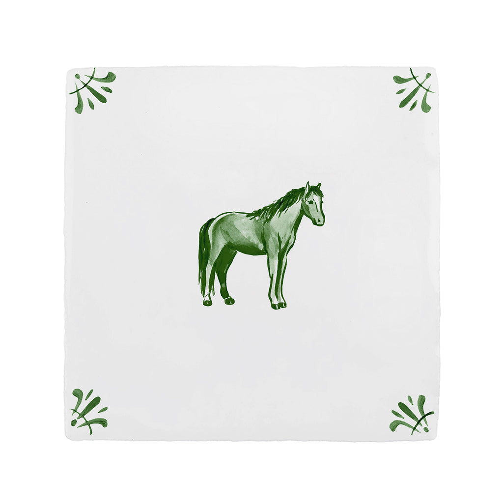 Horse Delft Tile